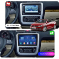 Штатная магнитола Lesko для Volkswagen Eos I Рестайлинг 2010-2015 экран 10" 4/32Gb 4G Wi-Fi GPS Top