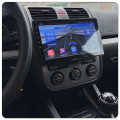 Штатная магнитола Lesko для Volkswagen Golf V 2003-2009 экран 10" 4/64Gb 4G Wi-Fi GPS Top