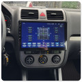 Штатная магнитола Lesko для Volkswagen Golf V 2003-2009 экран 10" 6/128Gb 4G Wi-Fi GPS Top