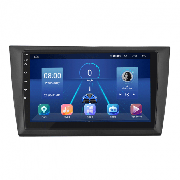Штатная магнитола Lesko для Volkswagen Golf VI 2008-2012 экран 9" 6/128Gb 4G Wi-Fi GPS Top