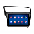 Штатная магнитола Lesko для Volkswagen Golf VII 2012-2017 экран 10" 4/64Gb 4G Wi-Fi GPS Top