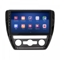 Штатная магнитола Lesko для Volkswagen Jetta VI 2010-2015 экран 10" 4/64Gb 4G Wi-Fi GPS Top