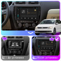 Штатная магнитола Lesko для Volkswagen Jetta VI 2010-2015 экран 10" 4/64Gb 4G Wi-Fi GPS Top