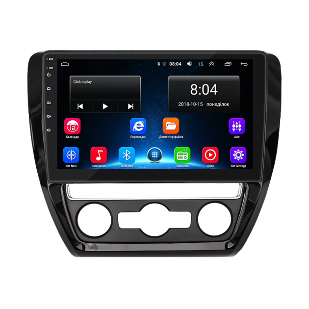 Штатная магнитола Lesko для Volkswagen Jetta VI Рестайлинг 2014-2018 экран 10" 2/32Gb Wi-Fi GPS Base