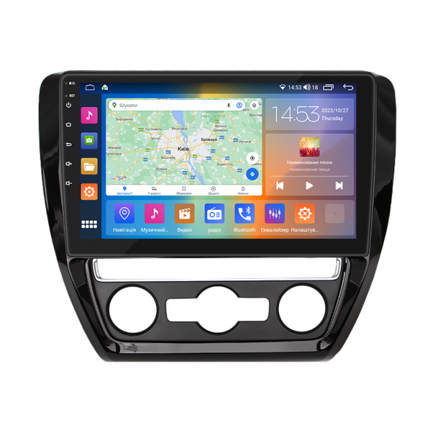 Штатная магнитола Lesko для Volkswagen Jetta VI Рестайлинг 2014-2018 экран 10" 2/32Gb CarPlay 4G Wi-Fi GPS Prime