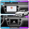 Штатная магнитола Lesko для Volkswagen Lavida II 2015-2018 экран 10" 4/64 QLED CarPlay 4G Wi-Fi GPS 360 Prime