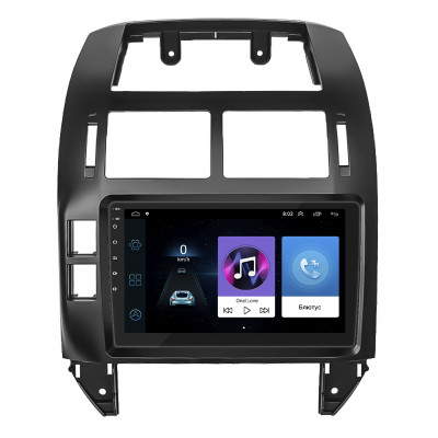 Штатная магнитола Lesko для Volkswagen Polo IV Рестайлинг 2005-2009 экран 9" 1/16Gb Wi-Fi GPS Base