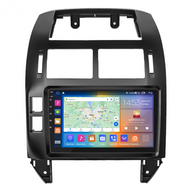 Штатная магнитола Lesko для Volkswagen Polo IV Рестайлинг 2005-2009 экран 9" 2/32Gb CarPlay 4G Wi-Fi GPS Prime