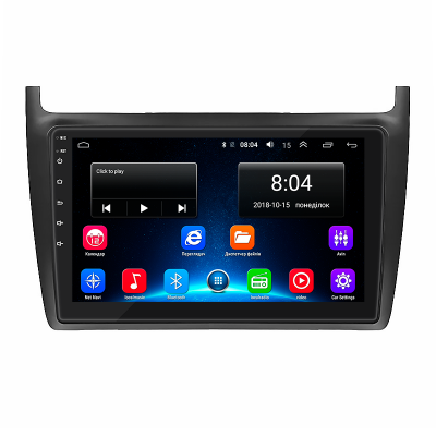 Штатная магнитола Lesko для Volkswagen Polo V 2009-2015 экран 9" 2/32Gb Wi-Fi GPS Base