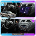 Штатная магнитола Lesko для Volkswagen Polo V Рестайлинг 2014-2020 экран 10" 4/64Gb 4G Wi-Fi GPS Top
