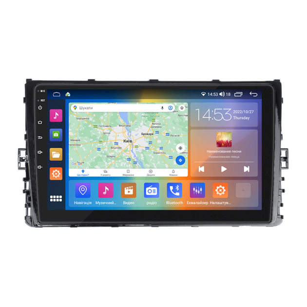 Штатная магнитола Lesko для Volkswagen Polo VI (EU Market) 2017-2021 экран 9" 4/64Gb CarPlay 4G Wi-Fi GPS Prime