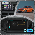 Штатная магнитола Lesko для Volkswagen Polo VI (EU Market) 2017-2021 экран 9" 6/128Gb 4G Wi-Fi GPS Top
