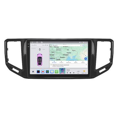 Штатная магнитола Lesko для Volkswagen Teramont I Рестайлинг 2021-н.в. экран 10" 4/64 QLED CarPlay 4G Wi-Fi GPS 360 Prime