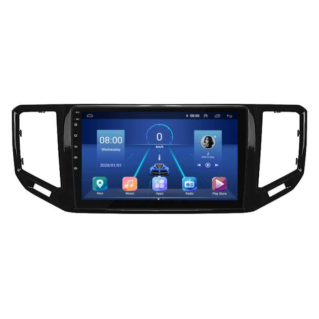 Штатная магнитола Lesko для Volkswagen Teramont I Рестайлинг 2021-н.в. экран 10" 2/32Gb 4G Wi-Fi GPS Top