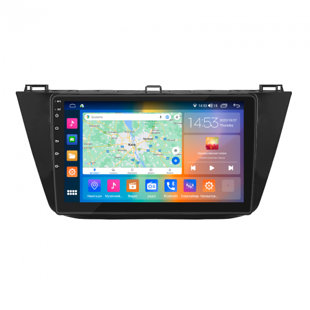 Штатная магнитола Lesko для Volkswagen Tiguan II 2016-2020 экран 10" 2/32Gb CarPlay 4G Wi-Fi GPS Prime
