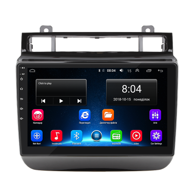 Штатная магнитола Lesko для Volkswagen Touareg II 2010-2014 экран 9" 2/32Gb Wi-Fi GPS Base