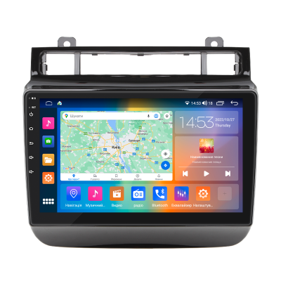 Штатная магнитола Lesko для Volkswagen Touareg II 2010-2014 экран 9" 2/32Gb CarPlay 4G Wi-Fi GPS Prime
