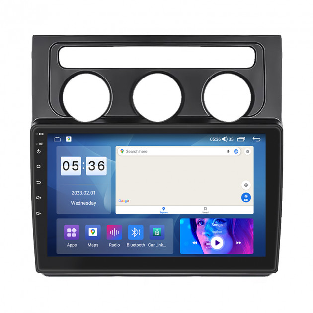 Штатная магнитола Lesko для Volkswagen Touran I 2003-2006 экран 10" 4/64Gb CarPlay 4G Wi-Fi GPS Prime