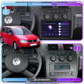 Штатная магнитола Lesko для Volkswagen Touran I 2003-2006 экран 10" 2/32Gb 4G Wi-Fi GPS Top