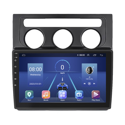 Штатная магнитола Lesko для Volkswagen Touran I 2003-2006 экран 10" 4/32Gb 4G Wi-Fi GPS Top