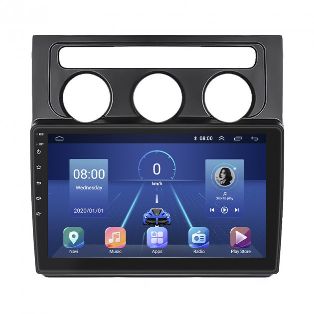 Штатная магнитола Lesko для Volkswagen Touran I 2003-2006 экран 10" 6/128Gb 4G Wi-Fi GPS Top