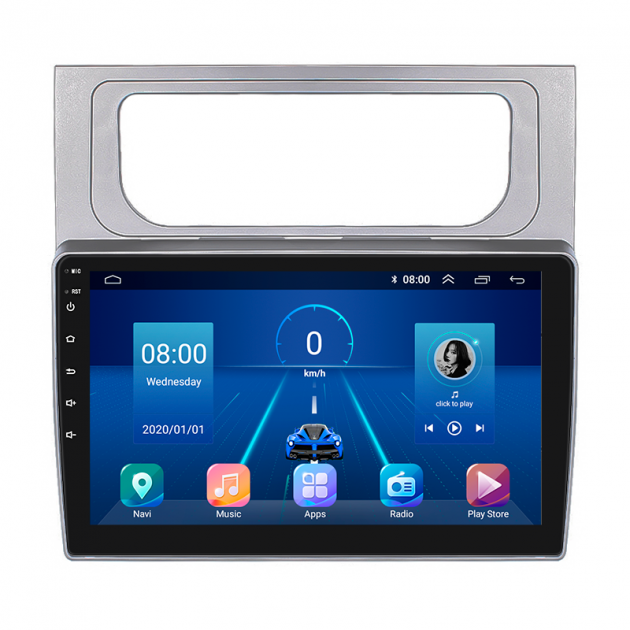 Штатная магнитола Lesko для Volkswagen Touran II 2010-2015 экран 10" 2/32Gb 4G Wi-Fi GPS Top