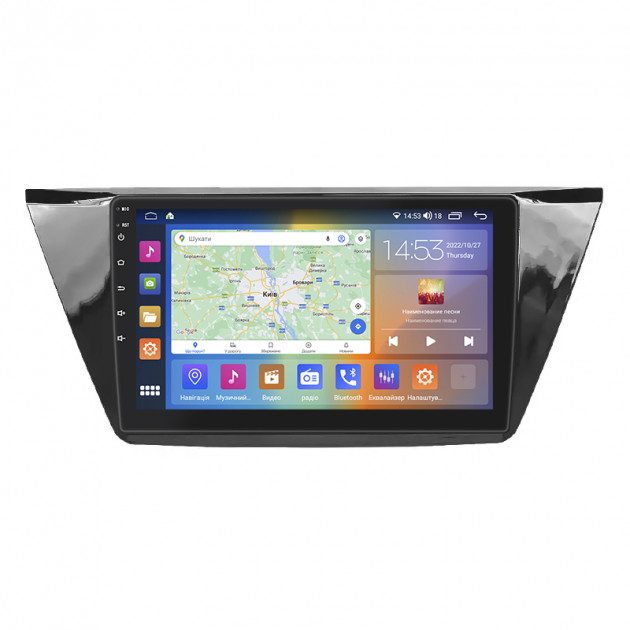 Штатная магнитола Lesko для Volkswagen Touran III 2015-н.в. экран 10" 2/32Gb CarPlay 4G Wi-Fi GPS Prime