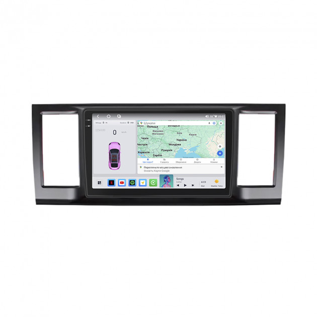 Штатная магнитола Lesko для Volkswagen Transporter T6 2015-2019 экран 9" 4/64 QLED CarPlay 4G Wi-Fi GPS 360 Prime