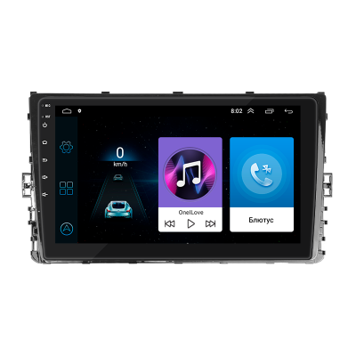 Штатная магнитола Lesko для Volkswagen Transporter T6 Рестайлинг 2019-н.в. экран 9" 1/16Gb Wi-Fi GPS Base