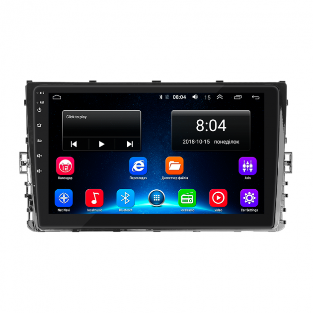 Штатная магнитола Lesko для Volkswagen Transporter T6 Рестайлинг 2019-н.в. экран 9" 2/32Gb Wi-Fi GPS Base