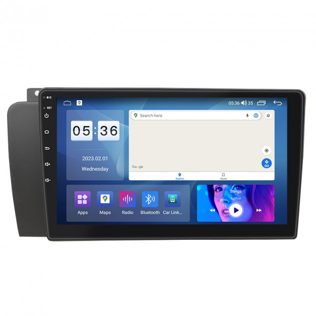 Штатная магнитола Lesko для Volvo S60 I Рестайлинг 2004-2009 экран 9" 2/32Gb CarPlay 4G Wi-Fi GPS Prime