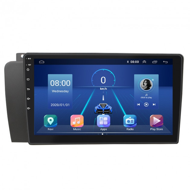 Штатная магнитола Lesko для Volvo S60 I Рестайлинг 2004-2009 экран 9" 6/128Gb 4G Wi-Fi GPS Top