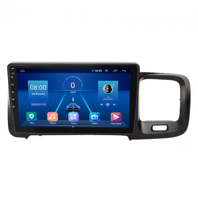 Штатная магнитола Lesko для Volvo S60 II Рестайлинг 2013-2018 экран 9" 2/32Gb Wi-Fi GPS Base