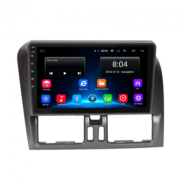 Штатная магнитола Lesko для Volvo XC60 I 2008-2013 экран 9" 2/32Gb Wi-Fi GPS Base