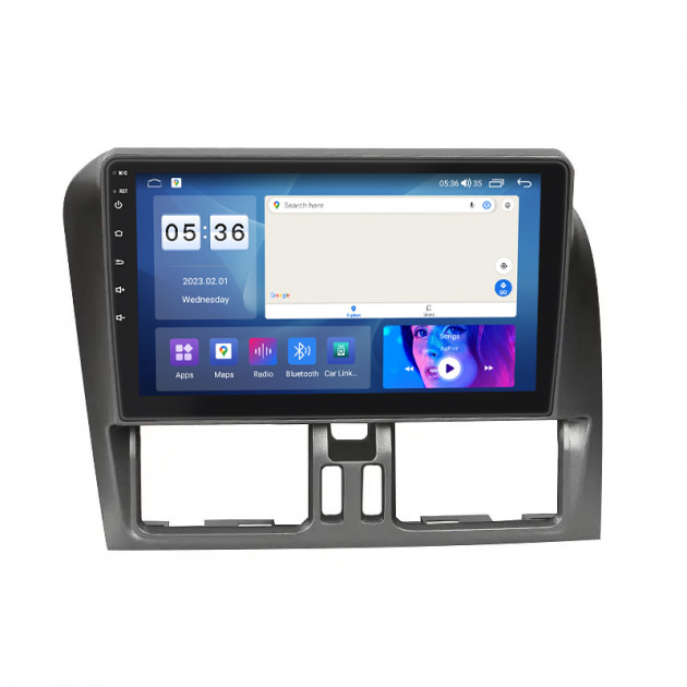 Штатная магнитола Lesko для Volvo XC60 I Рестайлинг 2013-2017 экран 9" 4/64Gb CarPlay 4G Wi-Fi GPS Prime