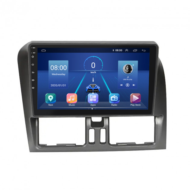 Штатная магнитола Lesko для Volvo XC60 I Рестайлинг 2013-2017 экран 9" 4/64Gb 4G Wi-Fi GPS Top
