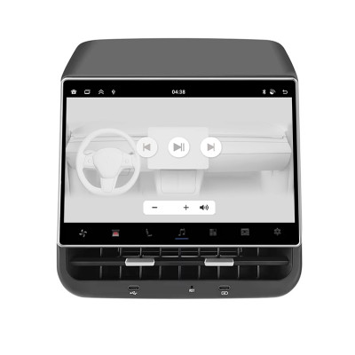 Мультимедийный экран Mekede MTS1 8,66" для Tesla model 3 Y для пассажира Android Car-Play + Android auto с Управление климатом Prime 4/64 Car-Play