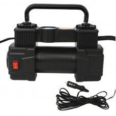 Автомобильный компрессор HELLOLEIBOO ZY-825 двухцилиндровый с цифровым дисплеем и кабелем 3 м + сумка