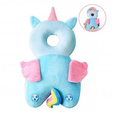 Детская защитная подушка - рюкзак Tochang для защиты головы при падении подголовник Единорог