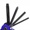 Мультитул West Biking YP0719243 карманный набор инструментов для велосипеда Blue