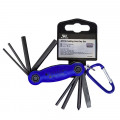 Мультитул West Biking YP0719243 карманный набор инструментов для велосипеда Blue