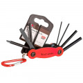 Мультитул West Biking YP0719243 карманный набор инструментов для велосипеда Red