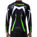 Вело костюм для мужчин X-Тiger XM-CT-013 кофта с длинным рукавом штаны Green S