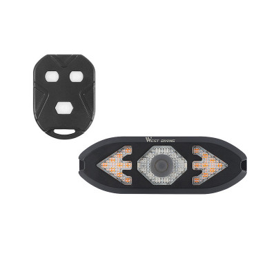 Задний фонарь велосипедный West Biking YP0701301 габаритный с указанием поворотов для велосипеда