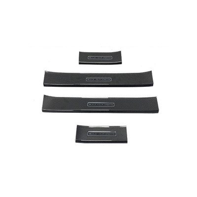 Защитные накладки на пороги для автомобиля BYD Yuan up из углеродного волокна 4 шт