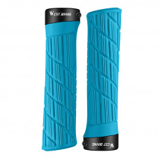 Грипсы велосипедные West Biking YP0804063 с двумя замками ручки на руль Blue