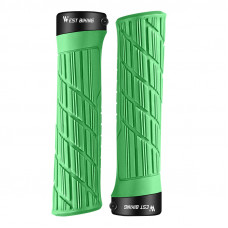 Грипсы велосипедные West Biking YP0804063 с двумя замками ручки на руль Green
