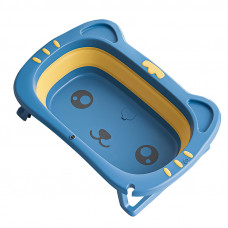 Детская складная ванночка Bestbaby BS-8766 Котик Blue