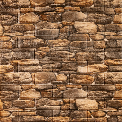 Самоклеящаяся декоративная 3D панель 700х770х5мм Матовый камень (060M) SW-00000635