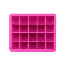 Силиконовая форма для льда CUMENSS AI-820 Cube 20 Pink